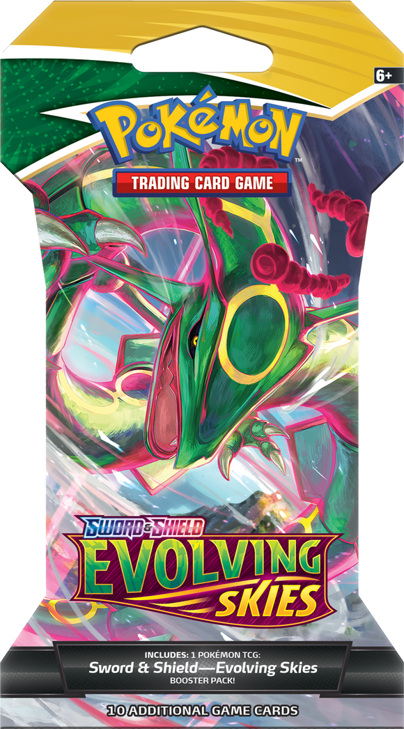 Pokemon - Sleeved Booster Pack: Rayquaza - Sword and Shield Evolving Skies (6842816299174)