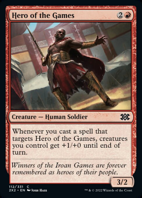 Double Masters 2022 - 112/331 : Hero of the Games (foil) (7857922965751)