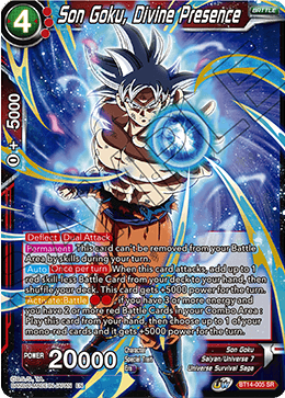 Dragon Ball Super - Cross Spirits - BT14-005 : Son Goku, Divine Presence (Super Rare) (7913405874423)