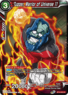 Dragon Ball Super - Cross Spirits - BT14-022 : Tupper, Warrior of Universe 11 (Foil) (7913403908343)