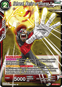 Dragon Ball Super - Cross Spirits - BT14-026 : Kahseral, Warrior of Universe 11 (Foil) (7913404006647)
