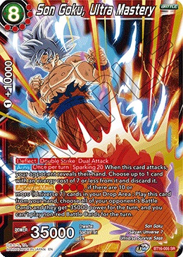 Realm of The Gods - BT16-005 : Son Goku, Ultra Mastery (Super Rare) (7550470553847)