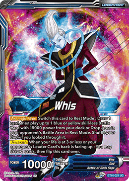 Realm of The Gods - BT16-021 : Whis (Non Foil) (7550818517239)