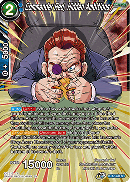 Dragon Ball Super - Ultimate Squad - BT17-036 : Commander Red, Hidden Ambitions (Super Rare) (Sealed Box Topper) (7913756786935)