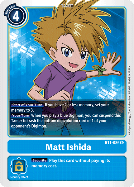 Special Booster - BT1-086 : Matt Ishida (Tamer Rare) (6912448495782)