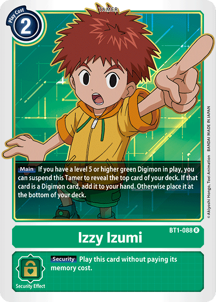 Special Booster - BT1-088 : Izzy Izumi (Tamer Rare) (6912449183910)