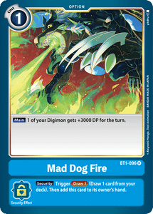 Special Booster - BT1-096 : Mad Dog Fire (Option Rare) (6912488079526)