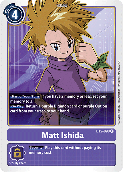 Special Booster - BT2-090 : Matt Ishida (Tamer Rare) (6912457801894)