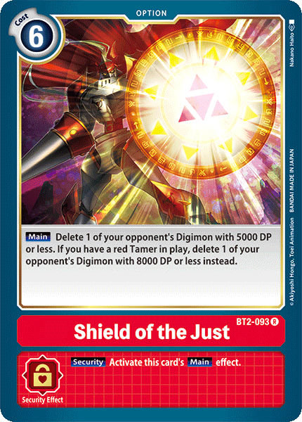 Special Booster - BT2-093 : Shield Of The Just (Option Rare) (6912500727974)