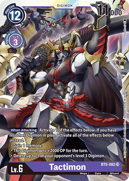 Digimon - Battle Of Omni - BT5-082 : Tactimon (Super Rare) (7828557758711)