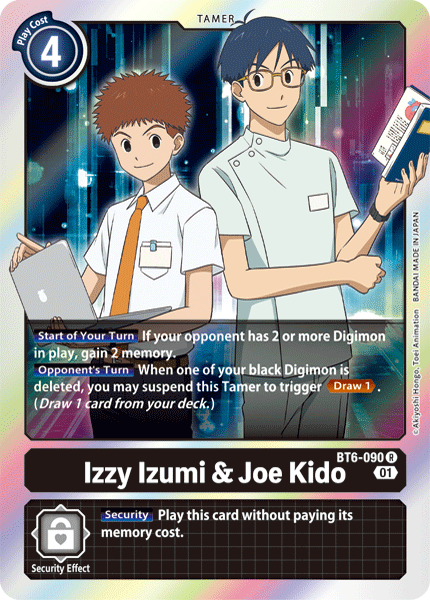 Double Diamond - BT6-090 : Izzy Izumi & Joe Kido (Tamer Rare) (7140184752294)
