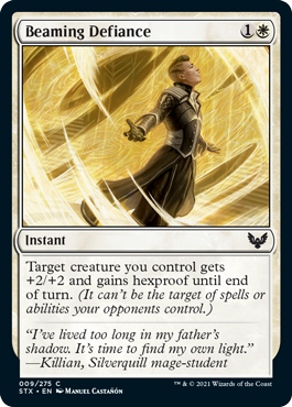 Strixhaven: School Of Mages - 009/275 : Beaming Defiance (Foil) (6846998839462)