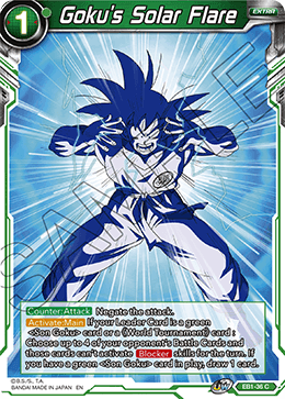 Battle Evolution - EB1-36 : Goku's Solar Flare (Foil) (7913377661175)