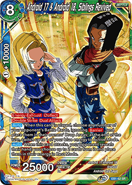 Dragon Ball Super - Battle Evolution - EB1-62 : Android 17 & Android 18, Siblings Revived (Super Rare) (7913379692791)