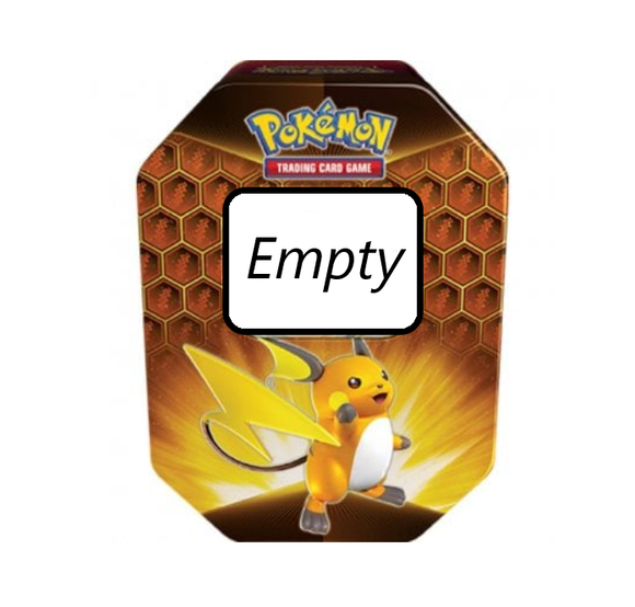 Pokemon - *Empty* Storage Tin - Hidden Fates Raichu (6124128993446)