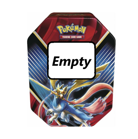 Pokemon - *Empty* Storage Tin - Zacian (6124112543910)