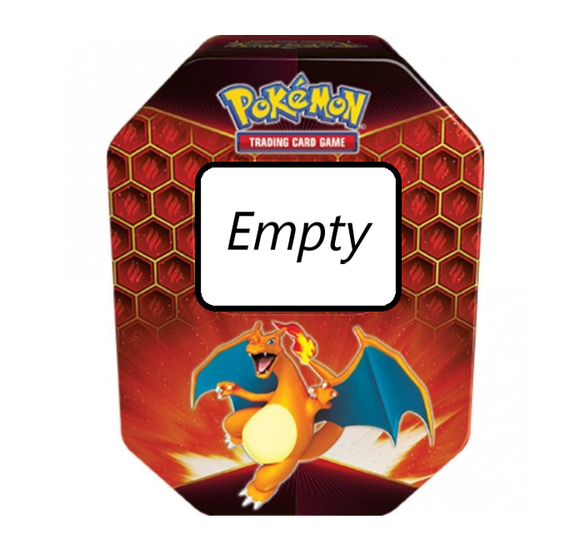 Pokemon - *Empty* Storage Tin - Hidden Fates Charizard (6124127486118)