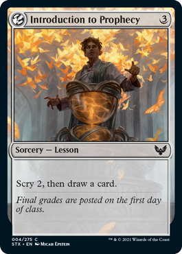 Strixhaven: School Of Mages - 004/275 : Introduction to Prophecy (Foil) (6846994808998)
