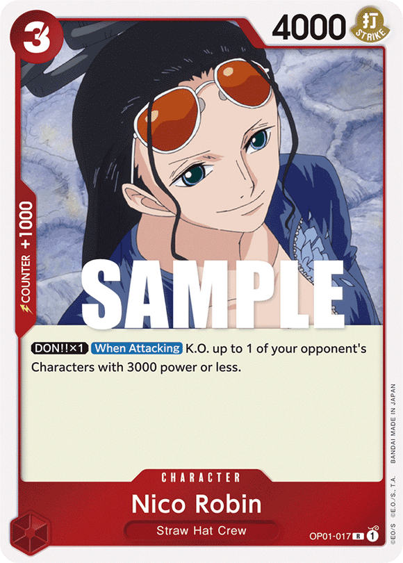 One Piece - Romance Dawn - OP01-017 : Nico Robin (Foil Rare) (7906787950839)