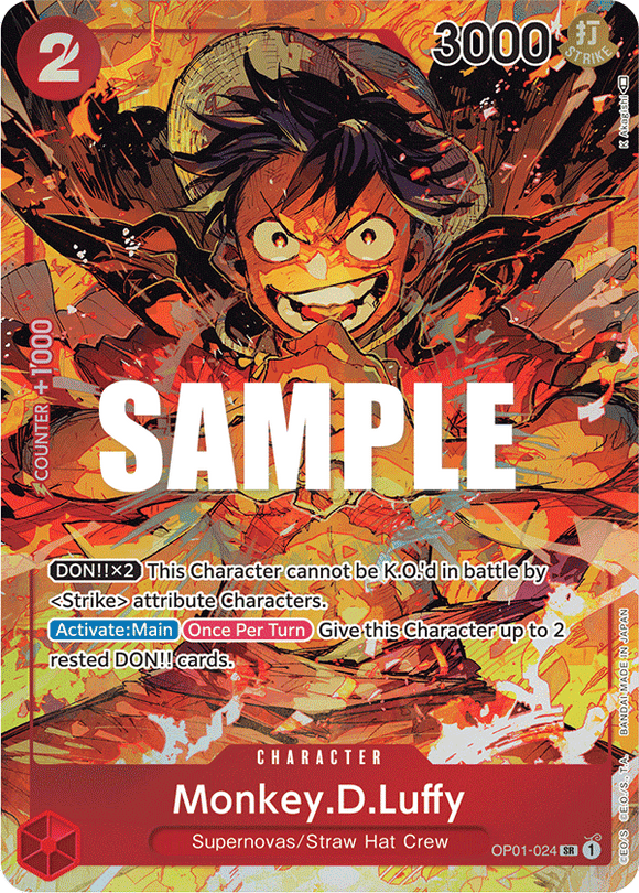 One Piece - Romance Dawn - OP01-024 : Monkey.D.Luffy (Parallel) (7906759737591)