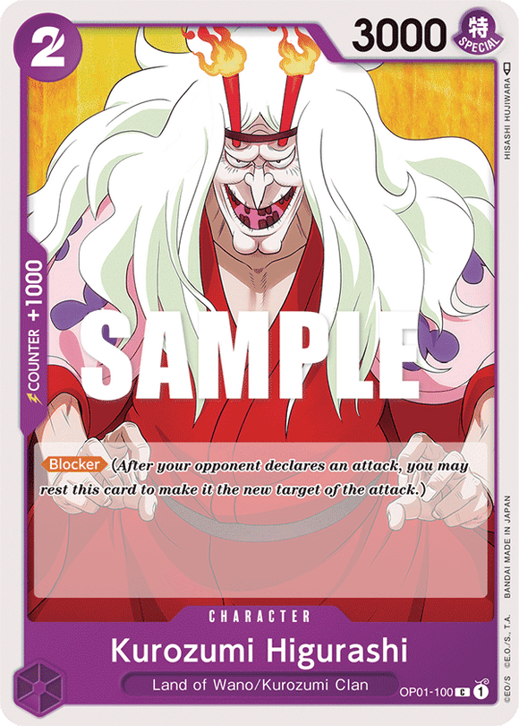 One Piece - Romance Dawn - OP01-100 : Kurozumi Higurashi (Non Foil) (7906781364471)