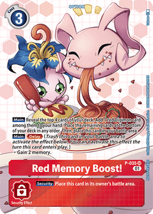 Promo - P-035 : Red Memory Boost! (Super Rare) (Alt Art) (7546720223479)