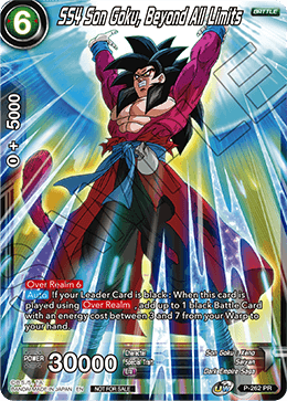 Dragon Ball Super - Promo Card - P-262 PR : SS4 Son Goku, Beyond All Limits (Foil) (7913695871223)