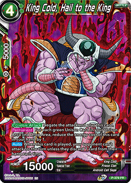 Dragon Ball Super - Promo Card - P-279 PR : King Cold, Hail to the King (Foil) (Sealed) (7913699377399)