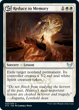 Strixhaven: School Of Mages - 025/275 : Reduce to Memory (Foil) (6847000281254)