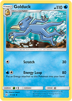 SUN AND MOON, Cosmic Eclipse - 041/236 : Golduck (Reverse Holo) (7744032047351)