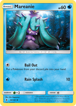 SUN AND MOON, Guardians Rising - 039/145 : Mareanie (Reverse Holo) (7065879052454)