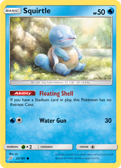 SUN AND MOON, Team Up - 022/181 : Squirtle (Reverse Holo) (5470812897446)