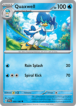 SCARLET AND VIOLET, Base Set - 053/198 : Quaxwell (Reverse Holo) (7911329628407)