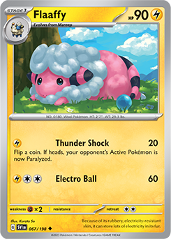 SCARLET AND VIOLET, Base Set - 067/198 : Flaaffy (Non Holo) (7911313047799)