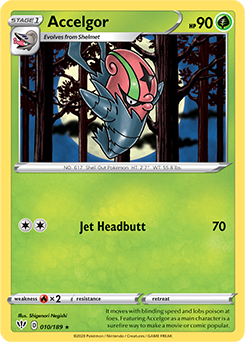 SWORD AND SHIELD, Darkness Ablaze - 010/192 : Accelgor (Reverse Holo) (5856691749030)