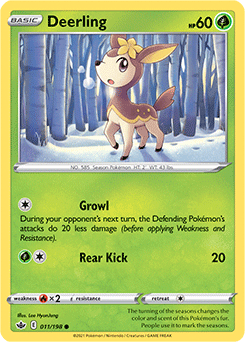 SWORD AND SHIELD, Chilling Reign - 011/163 : Deerling (Reverse Holo) (7742052892919)