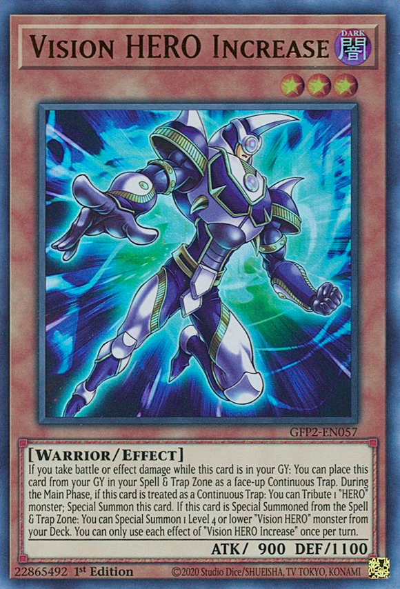 Ghosts From The Past: The Second Haunting - GFP2-EN057 : Vision HERO Increase (Ultra Rare) - 1st Edition (7611690615031)