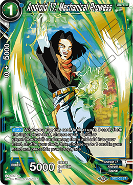 Expert Deck 2, - XD2-02 ST : Android 17, Mechanical Prowess (Gold Stamp Foil) (6774634119334)