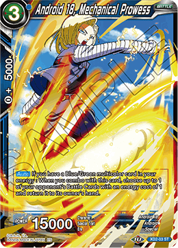 Expert Deck 2, - XD2-03 ST : Android 18, Mechanical Prowess (Gold Stamp Foil) (6774634905766)
