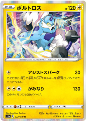 SWORD AND SHIELD, Matchless Fighters (s5a) - 022/067 : Thundurus (Holo) (7483367424247)