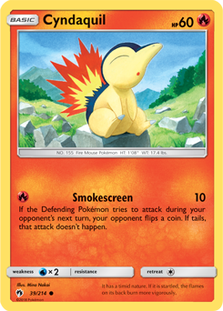 SUN AND MOON, Lost Thunder - 039/214 : Cyndaquil (Reverse Holo) (7023246606502)
