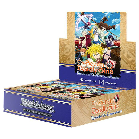 Weiss Schwarz Card Game - The Seven Deadly Sins - Revival Of The Commandments - Booster Box - (16 Packs) (7782547226871)