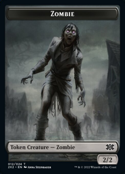 Double Masters 2022 - Double Sided Token - 012//005 : Zombie // Knight (Non foil) (7857995809015)