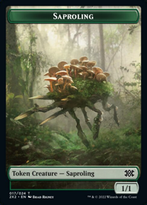 Double Masters 2022 - Double Sided Token - 017//009 : Saproling // Vampire (Non foil) (7858002034935)
