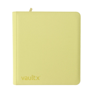 Vault X - eXo-Tec - 12 Pocket Zip Binder - Pastel Yellow (9536242614519)