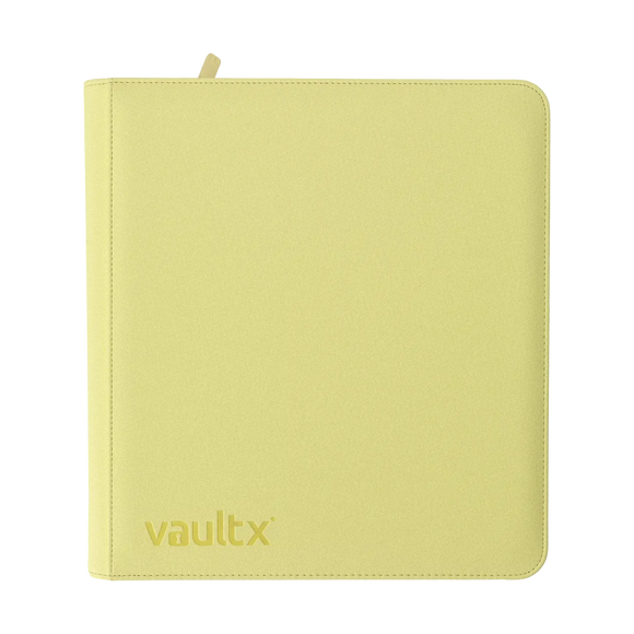 Vault X - eXo-Tec - 12 Pocket Zip Binder - Pastel Yellow (9536242614519)