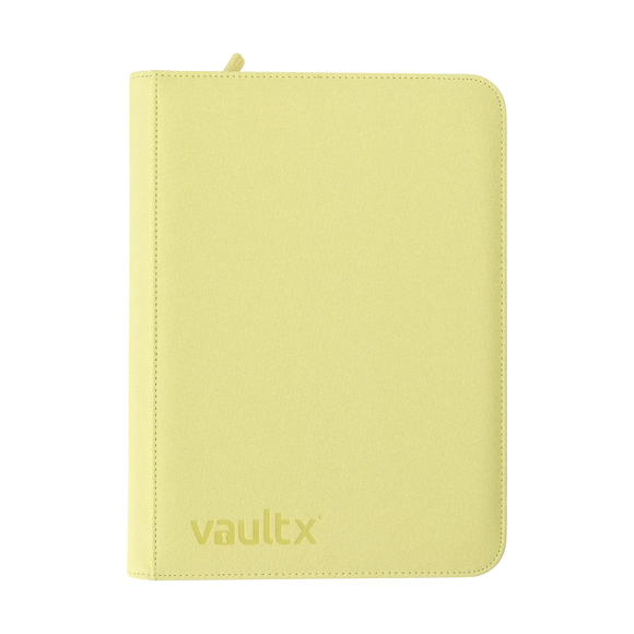 Vault X - eXo-Tec - 4 Pocket Zip Binder - Pastel Yellow (9536235438327)