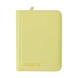 Vault X - eXo-Tec - 4 Pocket Zip Binder - Pastel Yellow (9536233472247)