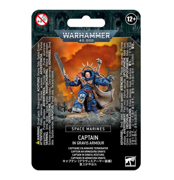 Warhammer 40k - Space Marines: Captain in Gravis Armour (9531484242167)