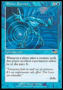 MTG - Nemesis - 027/143 : Aether Barrier (Non Foil) (9521098260727)